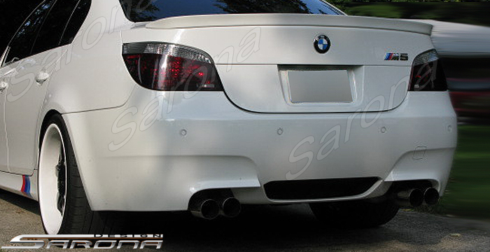 Custom BMW 5 Series Rear Bumper  Sedan (2004 - 2010) - $590.00 (Part #BM-005-RB)
